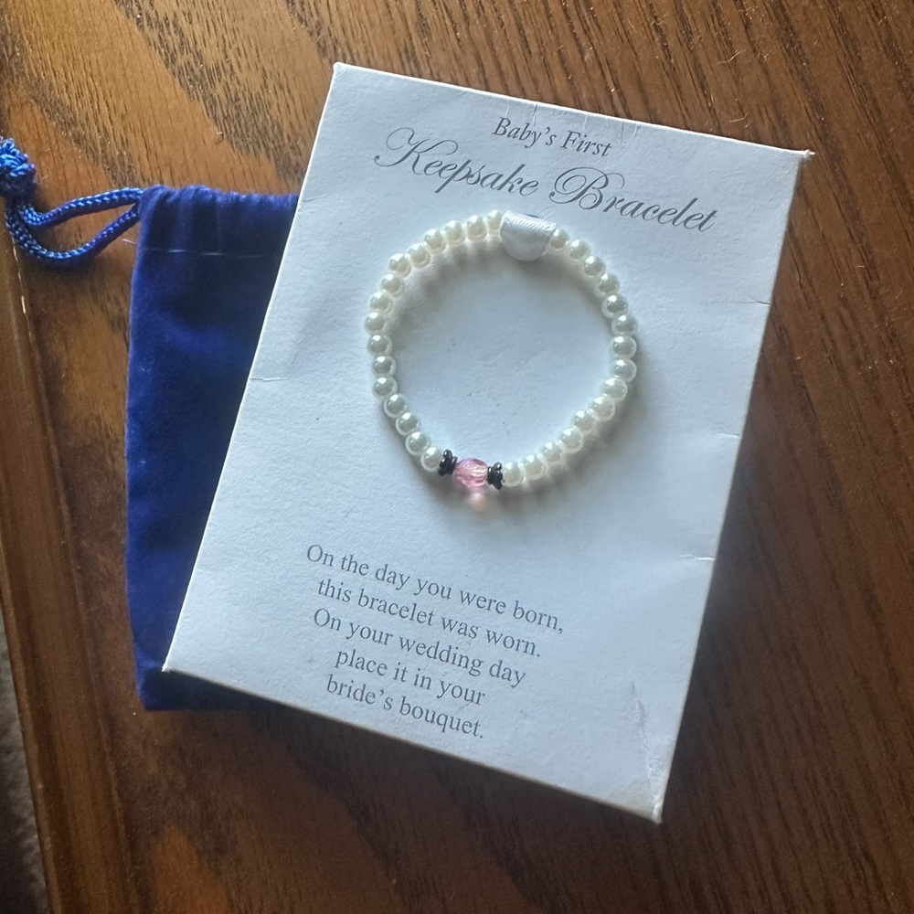 NWT Babies First Keepsake, Pearl Bracelet! ￼